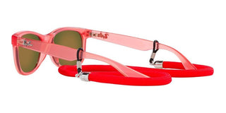 Ray-Ban NEW WAYFARER JUNIOR RJ 9052S unisex Red Squared Sunglasses