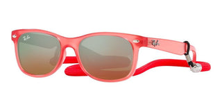 Ray-Ban NEW WAYFARER JUNIOR RJ 9052S unisex Red Squared Sunglasses