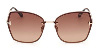 Tom Ford NICKIE-02 FT 1107 unisex Rose gold Butterfly Sunglasses