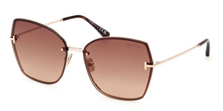 Tom Ford NICKIE-02 FT 1107 unisex Rose gold Butterfly Sunglasses