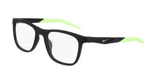 Nike Nike 7056 Men Black Rectangle Eyeglasses