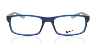 Nike Nike 7090 Men Blue Geometric Eyeglasses