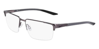 Nike NIKE 8054 men Silver Rectangle Eyeglasses