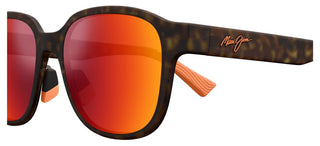 Maui Jim Noa Af Mj0649sa Unisex Havana Squared Sunglasses
