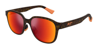 Maui Jim Noa Af Mj0649sa Unisex Havana Squared Sunglasses