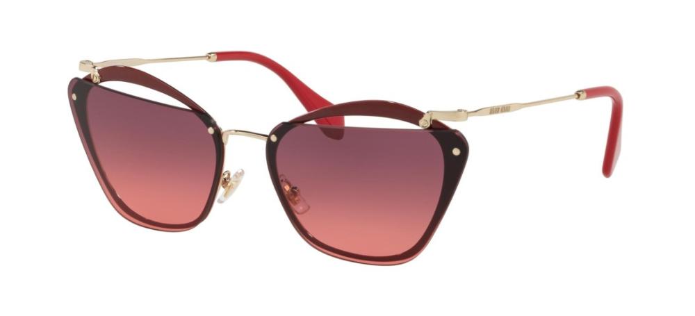Miu Miu NOIR EVOLUTION SMU54TS women Red Geometric Sunglasses ...