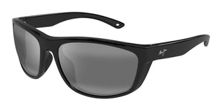 Maui Jim Nuu Landing Mj0869s Unisex Black Sports Sunglasses