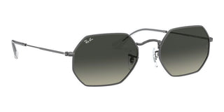 Ray-Ban OCTAGONAL RB 3556N unisex Ruthenium Geometric Sunglasses