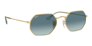 Ray-Ban OCTAGONAL RB 3556N unisex Gold Geometric Sunglasses