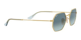 Ray-Ban OCTAGONAL RB 3556N unisex Gold Geometric Sunglasses