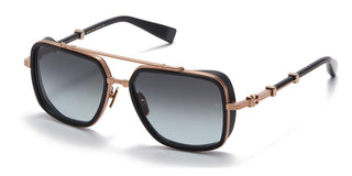 Balmain OFFICIER unisex Rose gold Geometric Sunglasses