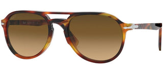 Persol OFFICINA PO 3235S unisex Havana Pilot Sunglasses