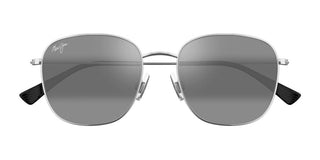Maui Jim Olali Af Mj0657sa Unisex Silver Geometric Sunglasses