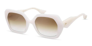 Dita Omsoana Unisex White Geometric Sunglasses