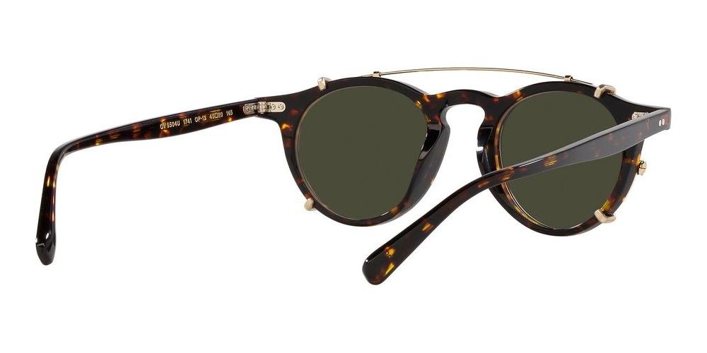 Oliver Peoples OP-13 CLIP ON OV 5504C unisex Gold Round Eyeglasses