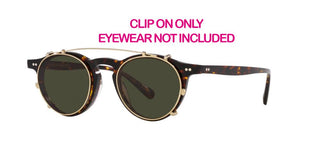 Oliver Peoples OP-13 CLIP ON OV 5504C unisex Gold Round Eyeglasses