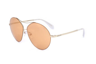 Adidas Originals OR0001 women Gold Round Sunglasses
