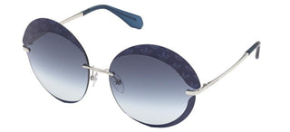 Adidas Originals OR0019 women Blue Round Sunglasses