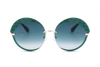 Adidas Originals OR0019 women Green Round Sunglasses