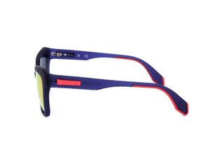 Adidas Originals Or0038 Women Blue Cat Eye Sunglasses