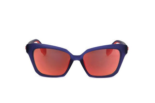 Adidas Originals Or0038 Women Blue Cat Eye Sunglasses
