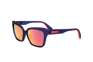Adidas Originals Or0038 Women Blue Cat Eye Sunglasses