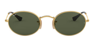 Ray-Ban OVAL METAL RB 3547N unisex Gold Round Sunglasses