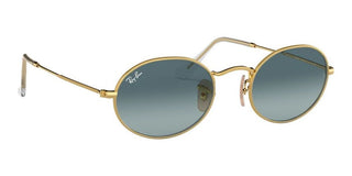 Ray-Ban OVAL RB 3547 unisex Gold Round Sunglasses