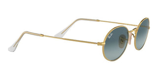 Ray-Ban OVAL RB 3547 unisex Gold Round Sunglasses