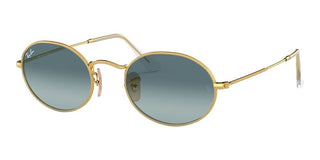 Ray-Ban OVAL RB 3547 unisex Gold Round Sunglasses
