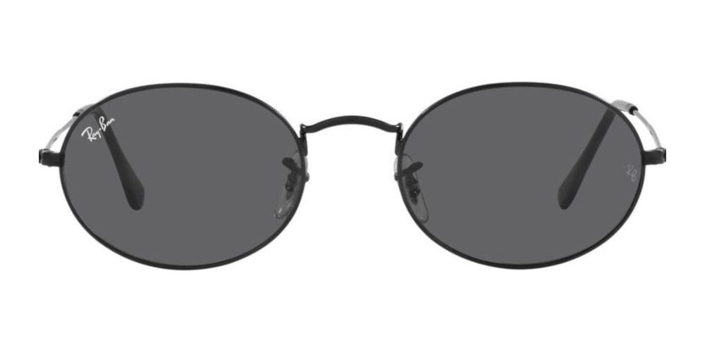 Large Ray Ban Oval Flat Lens RAYBAN 3547N OVAL FLAT 001/9O 51