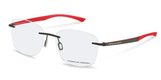 Porsche Design P8774 Unisex Black Rectangle Eyeglasses