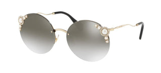 Miu Miu PEARL COLLECTION SMU52TS women Gold Round Sunglasses