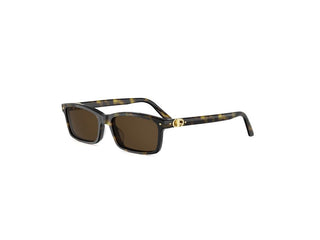 DIOR PETIT CD S1I PETIT CD S1I women Havana Rectangle Sunglasses