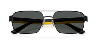 Polo Ralph Lauren Ph3161 Men Black Rectangle Sunglasses