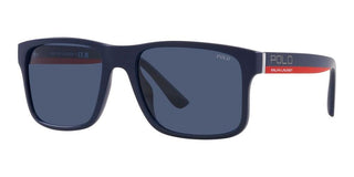 Polo Ralph Lauren PH 4195U men Blue Geometric Sunglasses