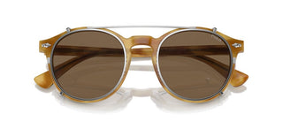 Polo Ralph Lauren PH 4218 WITH CLIP-ON men Yellow Round Sunglasses