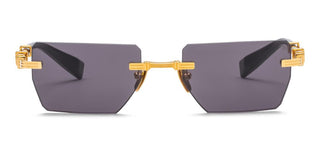 Balmain PIERRE unisex Gold Rectangle Sunglasses