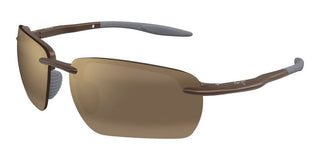 Maui Jim PI'O MJ0336S unisex Brown Geometric Sunglasses