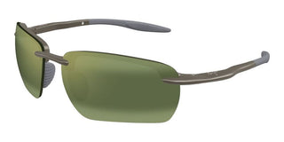 Maui Jim Pi'o Mj0336s Unisex Brown Geometric Sunglasses