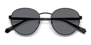 Polaroid PLD 2144/G/S/X unisex Black Round Sunglasses