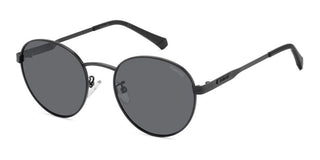 Polaroid PLD 2144/G/S/X unisex Black Round Sunglasses