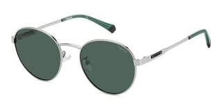 Polaroid PLD 2144/G/S/X unisex Grey Round Sunglasses
