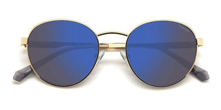 Polaroid PLD 2144/G/S/X unisex Gold Round Sunglasses