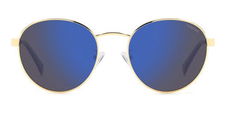 Polaroid PLD 2144/G/S/X unisex Gold Round Sunglasses