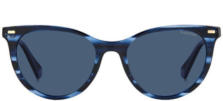 Polaroid PLD 4107/S SUSTAINABLE COLLECTION women Blue Cat Eye Sunglasses