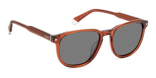 Polaroid PLD 4117/G/S/X men Brown Squared Sunglasses