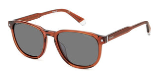 Polaroid PLD 4117/G/S/X men Brown Squared Sunglasses