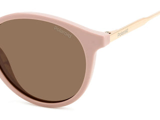 Polaroid PLD 4147/S/X unisex Pink Round Sunglasses