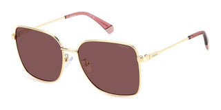 Polaroid Pld 4158/g/s/xn Women Gold Rectangle Sunglasses